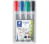 STAEDTLER 356BWP - Flipchart marker, pointe biseautée, lot