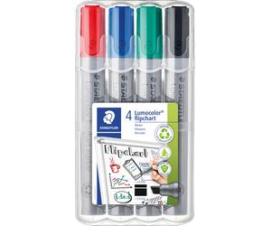 STAEDTLER 356BWP - Flipchart marker, pointe biseautée, lot