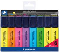 STAEDTLER 364AP8 - Surligneur, 6 couleurs, 8 pièces, 1 - 5 mm