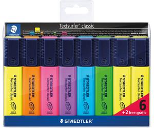 STAEDTLER 364AP8 - Surligneur, 6 couleurs, 8 pièces, 1 - 5 mm