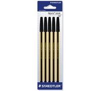 Staedtler Stylos à bille Noris Stick Noir – Lot de 5