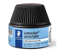 Staedtler 487 05 - Flacon Recharge 20 ml Pour Feutre Effaçable À Sec 305 Noir