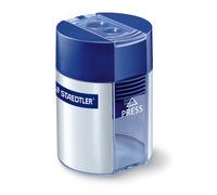 Staedtler Taille-crayons à réserve 512 001 à 2 trous – Bleu-argenté
