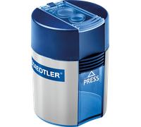 Staedtler Taille-crayons à réserve 512 001 à 2 trous – Bleu-argenté
