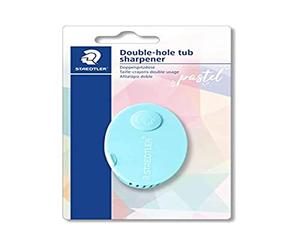 Staedtler 512PS2BKPA Double taille-crayon avec mécanisme de pliage et comptoir Couleurs assorties