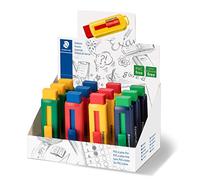 Staedtler 525 Ps - Gomme De Couleur Sans Pvc Ni Latex Avec Porte-Gomme Couleurs Assorties