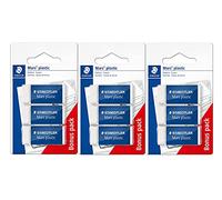 Staedtler 526 53 ABK3D Mars Plastic Mini gommes sans phtalates et sans latex (3 packs)