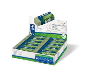 Staedtler - 526 80 - Gomme vert olive sans latex 65 x 23 x 13 mm - Composée à 56% de matériaux naturels et renouvelables - 526 80-5