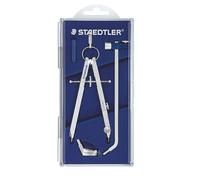 Staedtler Compas de précision Mars Comfort 551 02 avec rallonge, boîtier à charnière argenté