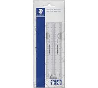 Staedtler Kit de 2 règles plates 150 mm plastique transparent pour gauchers et droitiers