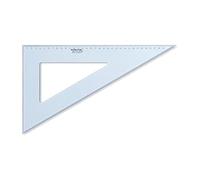 Staedtler 567 36-60 Mars, Équerre Scolaire de 36 Cm 60°/30° en Plastique Bleu Transparent, sous Pochette Plastique
