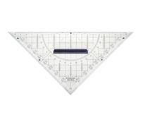 Staedtler Triangle de géométrie 568 35 transparent Longueur de l'hypoténuse: 22 cm