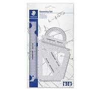 Set de géometrie staedtler mars 569 gauchers et droitiers avec règle 20cm rapporteur équerres 60 et 45 degrés
