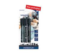 Staedtler 60 Bk Marqueur Indélébile Noir 4 Pièces