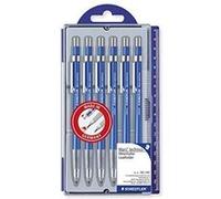 Staedtler Mars Technico, Porte-mines bleus de 2 mm avec indication de degré réglable pour artistes et professionnels, Boîte plastique avec 6 porte-mines, 780 C PR5