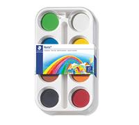 Staedtler - 8870 K8 - Boite de Peinture - Diamètre 44 mm - 8 couleurs assorties - Lot de 1