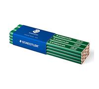 Staedtler Charpentier 148 50, Crayon Ovale 6H de Haute Qualité, pour l'Industrie et l'Artisanat, Largeur de Trait 1 à 2 mm, Lot de 12, 148 50