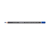 STAEDTLER Crayon aquarellable Bleu phtalo foncé - Crayon d’artiste soluble dans l’eau au format hexagonal - Mine de 3,6 mm, haute intensité de couleur et résistance à la lumière