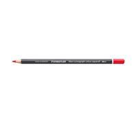 STAEDTLER Crayon aquarellable Rouge écarlate - Crayon d’artiste soluble dans l’eau au format hexagonal - Mine de 3,6 mm, haute intensité de couleur et résistance à la lumière
