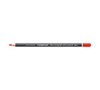STAEDTLER Crayon aquarellable Rouge orangé - Crayon d’artiste soluble dans l’eau au format hexagonal - Mine de 3,6 mm, haute intensité de couleur et résistance à la lumière
