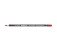 STAEDTLER Crayon aquarellable Rouge oxyde de fer - Crayon d’artiste soluble dans l’eau au format hexagonal - Mine de 3,6 mm, haute intensité de couleur et résistance à la lumière