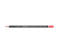 STAEDTLER Crayon aquarellable Rouge pastel - Crayon d’artiste soluble dans l’eau au format hexagonal - Mine de 3,6 mm, haute intensité de couleur et résistance à la lumière