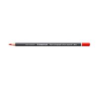 STAEDTLER Crayon aquarellable Vermillon - Crayon d’artiste soluble dans l’eau au format hexagonal - Mine de 3,6 mm, haute intensité de couleur et résistance à la lumière