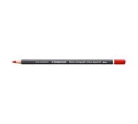 STAEDTLER Crayon aquarellable Vermillon foncé - Crayon d’artiste soluble dans l’eau au format hexagonal - Mine de 3,6 mm, haute intensité de couleur et résistance à la lumière