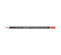 STAEDTLER Crayon aquarellable Vermillon pastel - Crayon d’artiste soluble dans l’eau au format hexagonal - Mine de 3,6 mm, haute intensité de couleur et résistance à la lumière