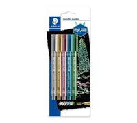 Staedtler Design Journey - Blister de 5 Marqueurs Métalliques à Pointe Fine