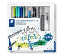 STAEDTLER Design Journey Set de lettrage à la main et aquarelle 11 pcs
