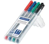 Staedtler Feutre pour transparent Lumocolor M non-permanent 315 315 WP4 bleu, vert, rouge, noir