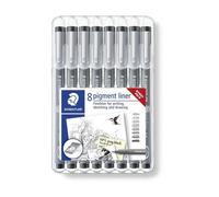 Staedtler Feutres Pigment Liner Noir Boîte 5 + 3 pcs