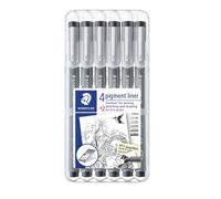 Staedtler Fineliner pigment liner ass sort (6) Staedtler Fineliner pigment liner est un assortiment de couleurs (6)