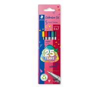 Staedtler - Triplus Fineliner 334 - Blister 5 Feutres Pointe Superfine 0,3 mm Assortis 4 + 1 Offert - Edition Triplus Anniversaire - 334 Bk5 Ta
