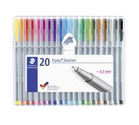 Staedtler Fineliner Triplus 0,3mm ass (20) Staedtler Fineliner Triplus 0,3mm assortiment (20)