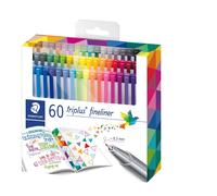 Staedtler Fineliner Triplus 0,3mm ensembles assortis (60)