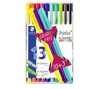Fineliner triplus, 10 + 3 GRATUIT dans l'étui