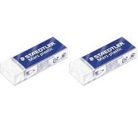 STAEDTLER gomme à effacer 52650, 1 pièce, Blanc (Lot de 2)