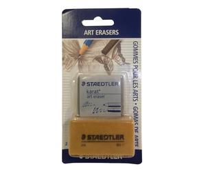 Staedtler Gommes artistiques de haute qualité, Étui blister avec 1 gomme mie de pain et 1 gomme artistique, 5427SBK2-C - version allemande