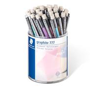 Staedtler graphite 777 porte-mine 0,5 mm étui 36 pièces couleurs pastel | , surface Soft-Touch, gomme extra-large - couleurs pastel assorties - Réf. 777 KP36PA