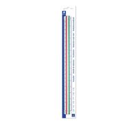 Staedtler Kutch Règle Mars® 561 à échelle de réduction 1:20 - 1:125 avec code couleur 30 cm