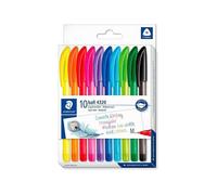 Staedtler - Lot de 10 Stylos Triangulaires Ergonomiques 4320