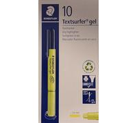 Staedtler Lot de 10 Surligneur avec Textsurfer gel Jaune
