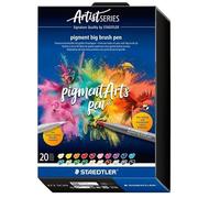 STAEDTLER Lot de 20 stylos à grand pinceau à pigment