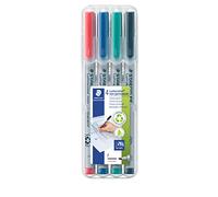 STAEDTLER Lot de 4 Lumocolor marqueur non-permanent 316M Assortis 1mm