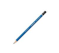 STAEDTLER Lot de 5 Crayons Papier Mars Lumograph 100 Mine 2 mm Bleu 6H