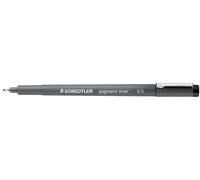 STAEDTLER Lot de 5 Feutres Fin Pigment Liner 308 Tracé 0,5 mm Noir