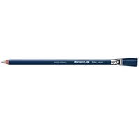 STAEDTLER Lot de 6 Crayons gomme Mars rasor, bleu, avec embout balai,
