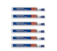 STAEDTLER Lot de 6 Etuis de 12 mines "Mars micro carbon" 0,5 mm 3H
